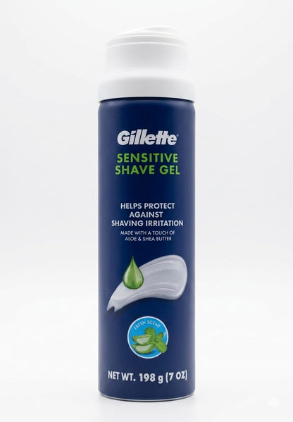 Gillette Sensitive Plus Island Breeze sin alcohol, sin colorantes, sin parabenos 198 gr