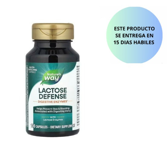 Nature's Way, Lactose Defense, 100 cápsulas (230 mg por cápsula)