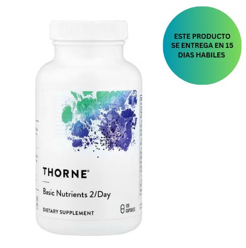 Thorne, Basic Nutrients 2/Day, 120 Capsulas