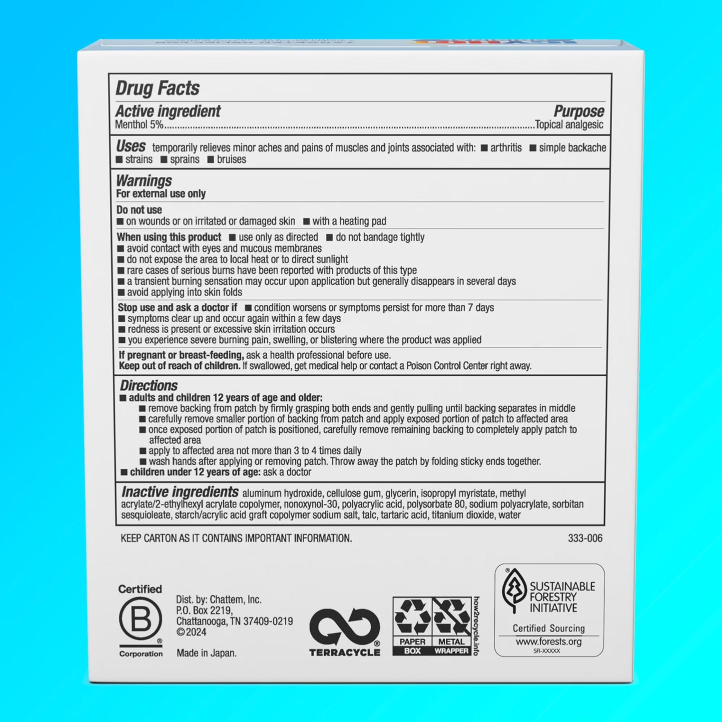 Icy Hot Originales Paquete Variado de Parches para Alivio Del Dolor, 5 Medianos y 5 Grandes, 10 patches