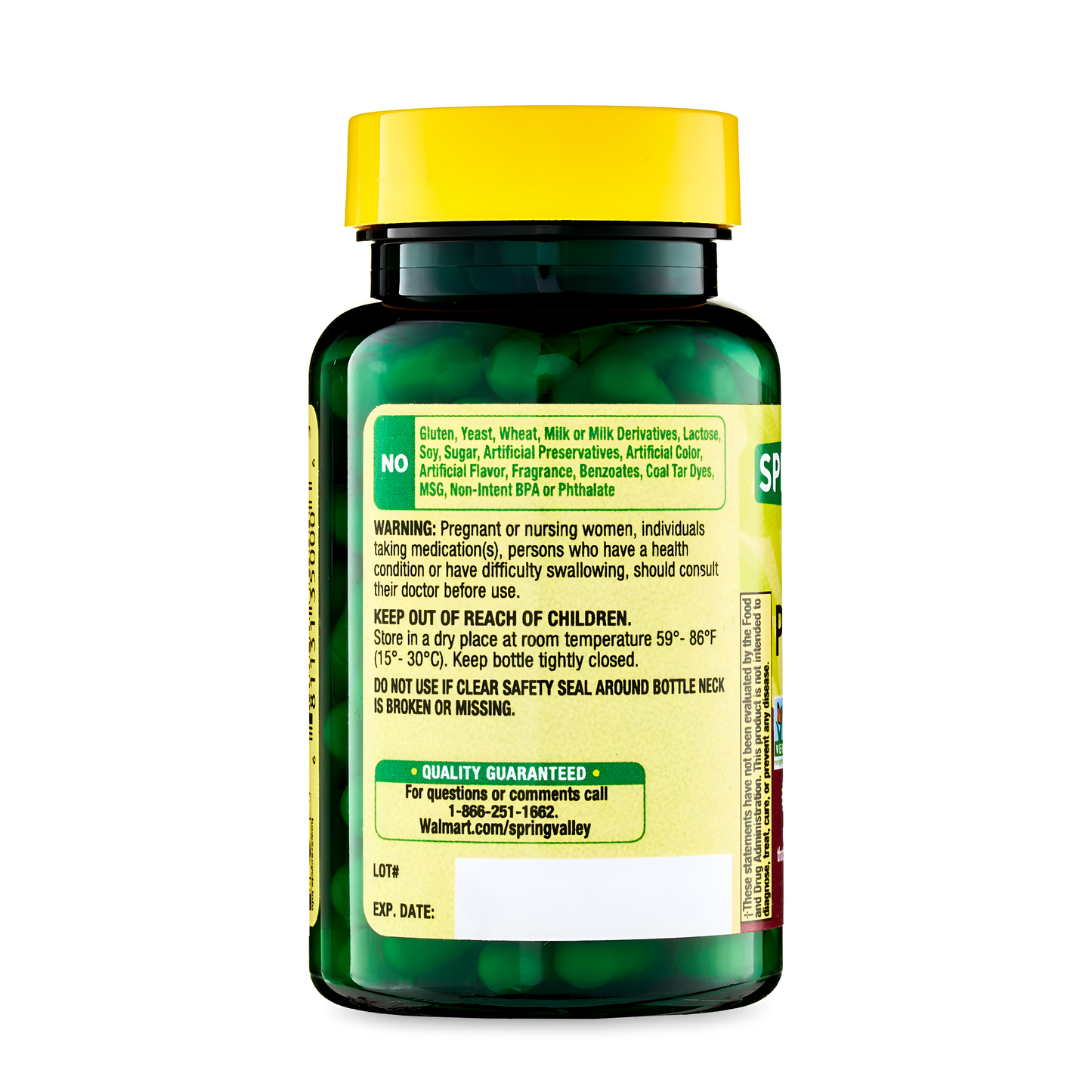 Spring Valley Korean Panax Ginseng , 100 mg, 60 capsulas