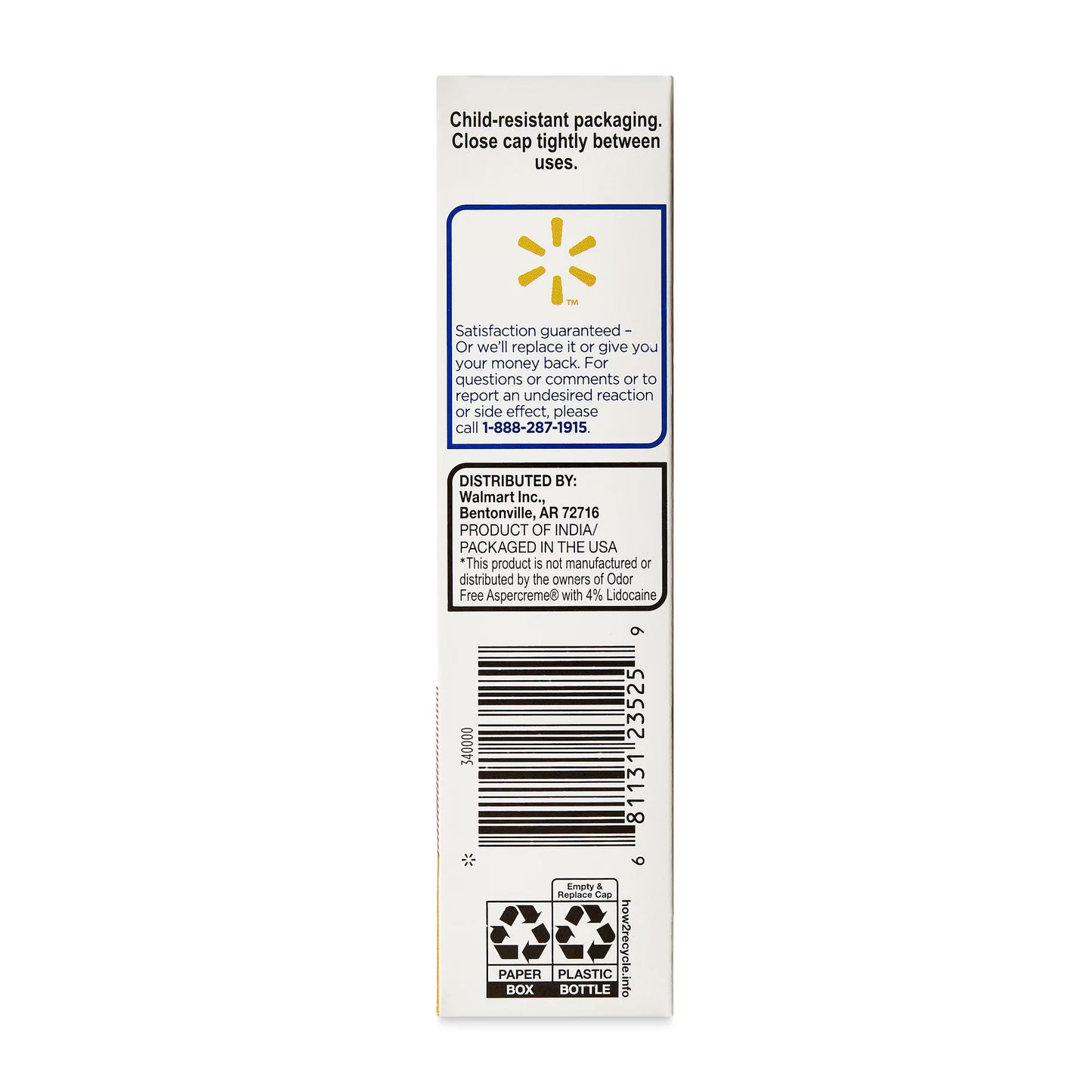 Equate - Crema analgésica con lidocaína al 4% , 76.5g