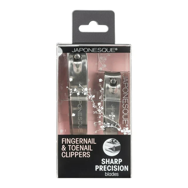 Japonesque Stainless Steel Sliver Fingernail & Toenail Clippers CORTA UÑAS PARA MANOS Y PIES