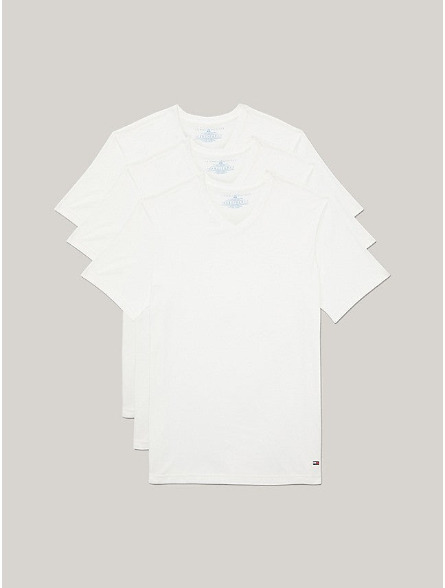 Tommy Hilfiger PACK 3 Polos clásicos - FIT SHORT SLEEVE CREWNECK - COTTON CLASSICS TALLA M