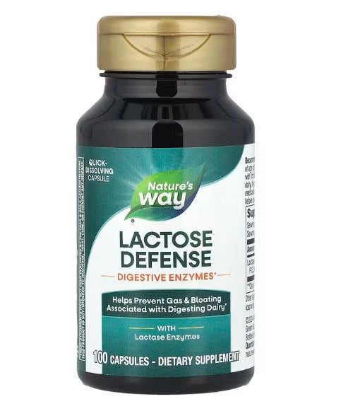 Nature's Way, Lactose Defense, 100 cápsulas (230 mg por cápsula)