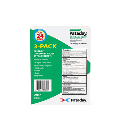 Pataday - Gotas oftálmicas Extra Fuertes - 2.5 ml, paquete de 3pk