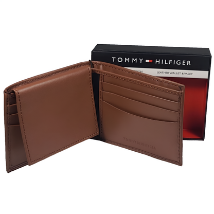 Billetera Tommy Hilfiger para Hombre  Bifold Original de cuero modelo M31