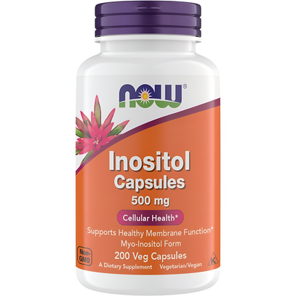 Now Inositol 500 mg en cápsulas