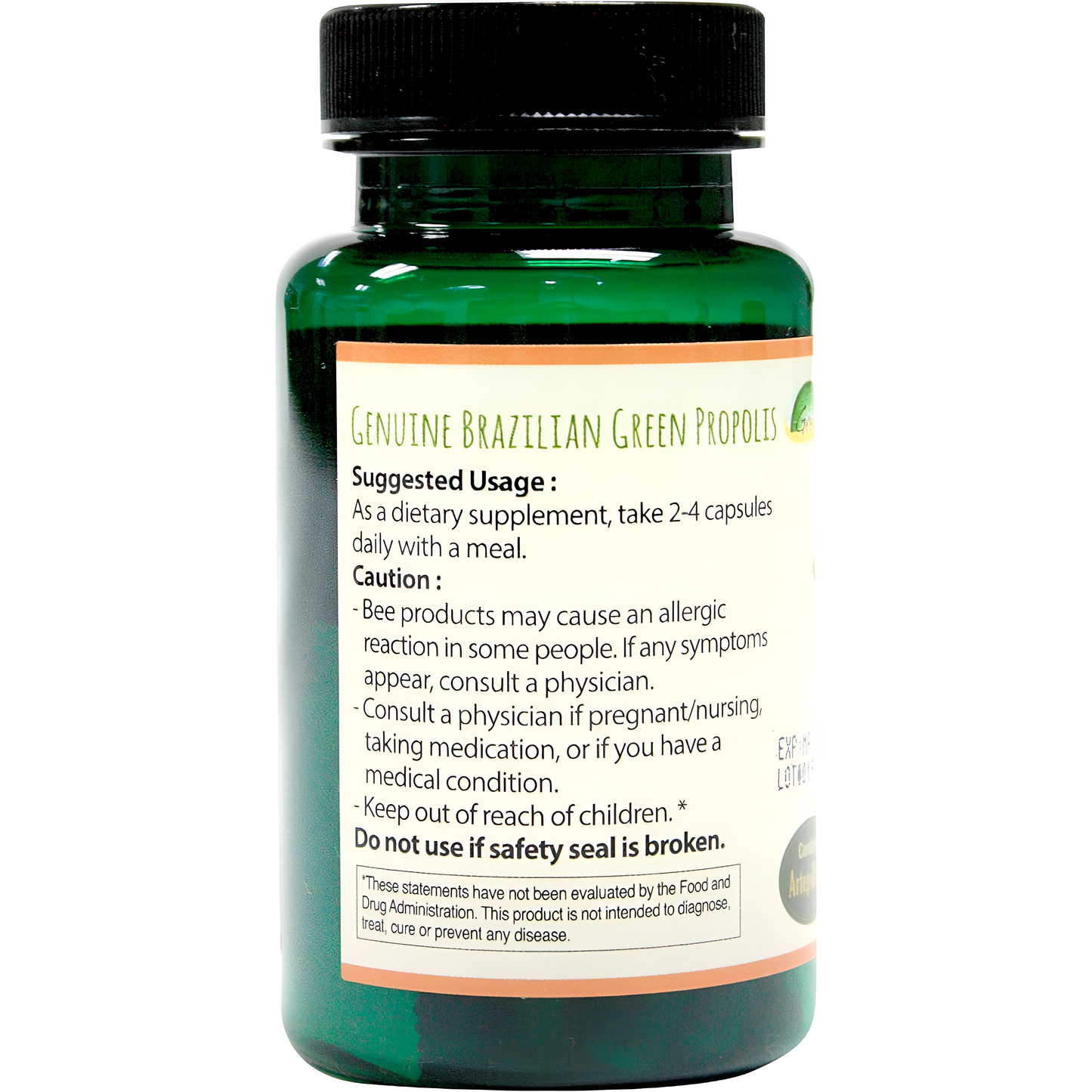 Greenbow Propóleos verdes – Propóleos verdes brasileños genuinos, contiene artepillina C 60 cápsulas veganas