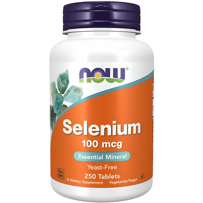 NOW Suplementos, Selenio 100 mg  (L-Selenometionina) en tabletas
