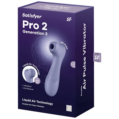 Satisfyer Pro 2 Generation 3 - Vibrador estimulador del clítoris con tecnología Liquid-Air - Juguete sexual sin contacto para mujeres con succión de clítoris, impermeable, recargable