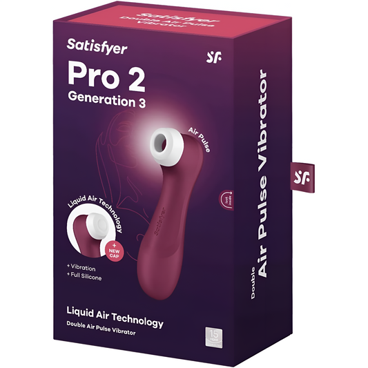 Satisfyer Pro 2 Generation 3 - Vibrador estimulador del clítoris con tecnología Liquid-Air - Juguete sexual sin contacto para mujeres con succión de clítoris, impermeable, recargable