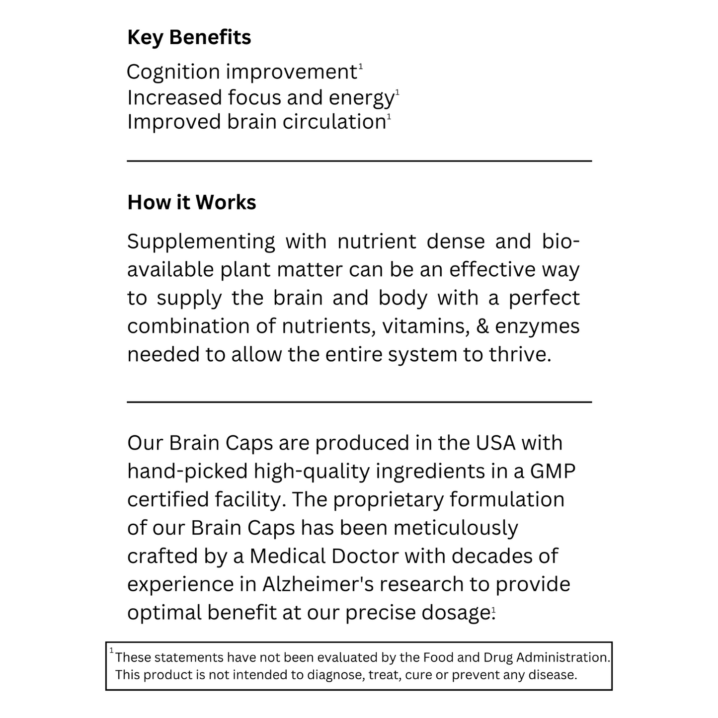 Brain Caps DR DHARMA 60 capsulas