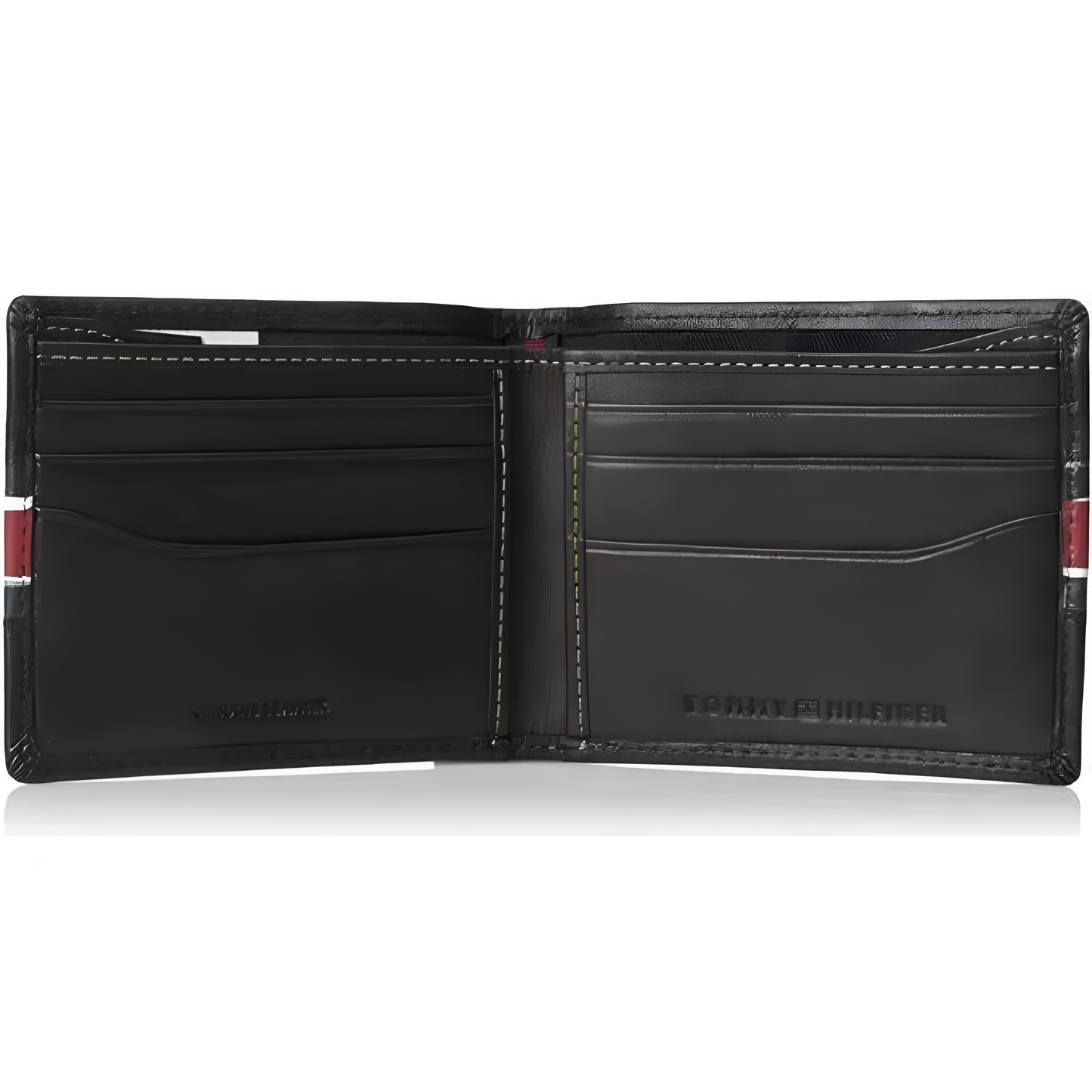 Billetera Tommy Hilfiger negra y a rayas - para hombre