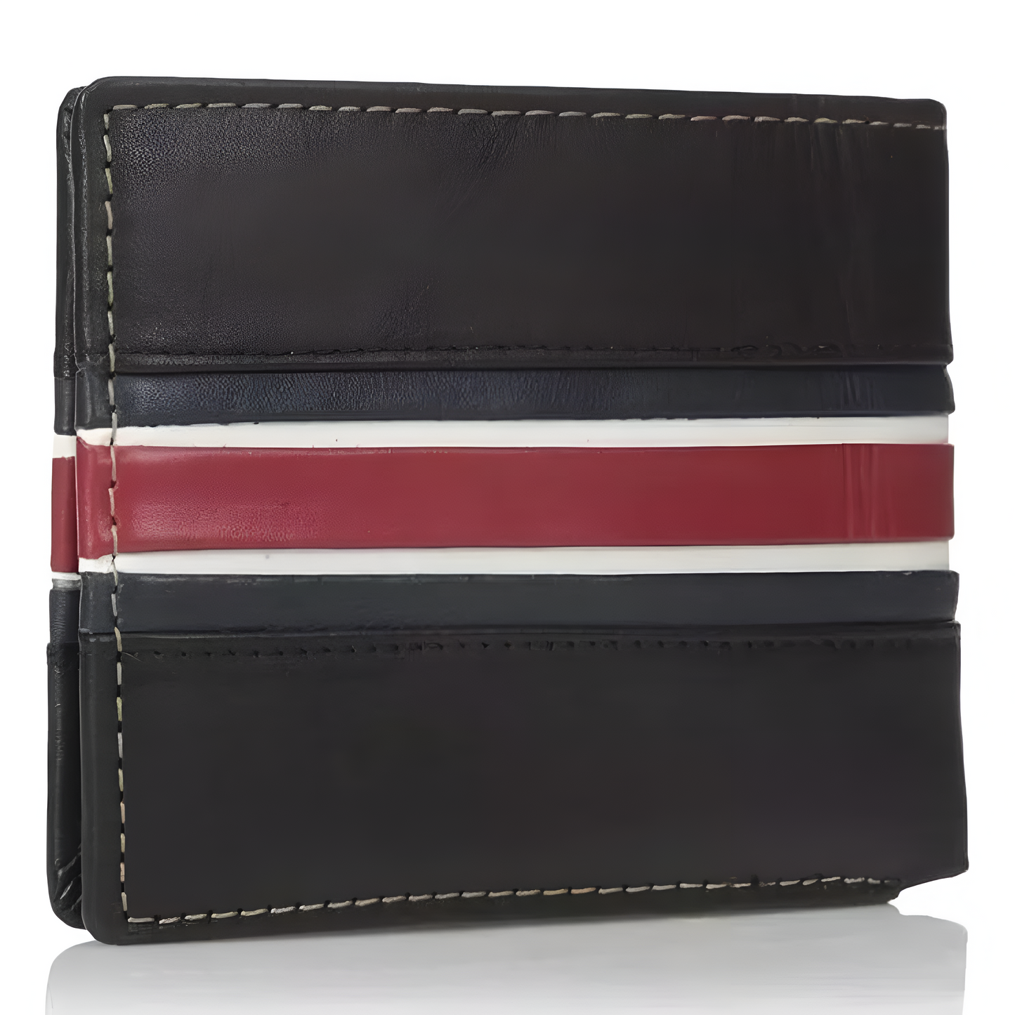 Billetera Tommy Hilfiger negra y a rayas - para hombre