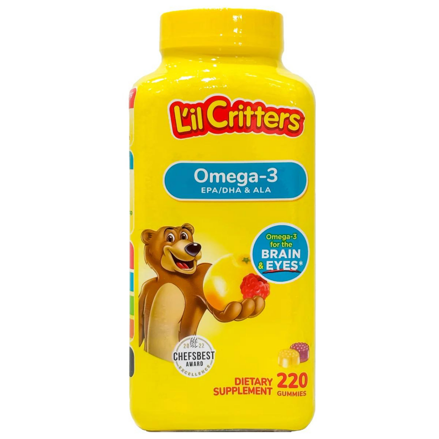 Lil Critters - Omega 3 para niños 220 gomitas