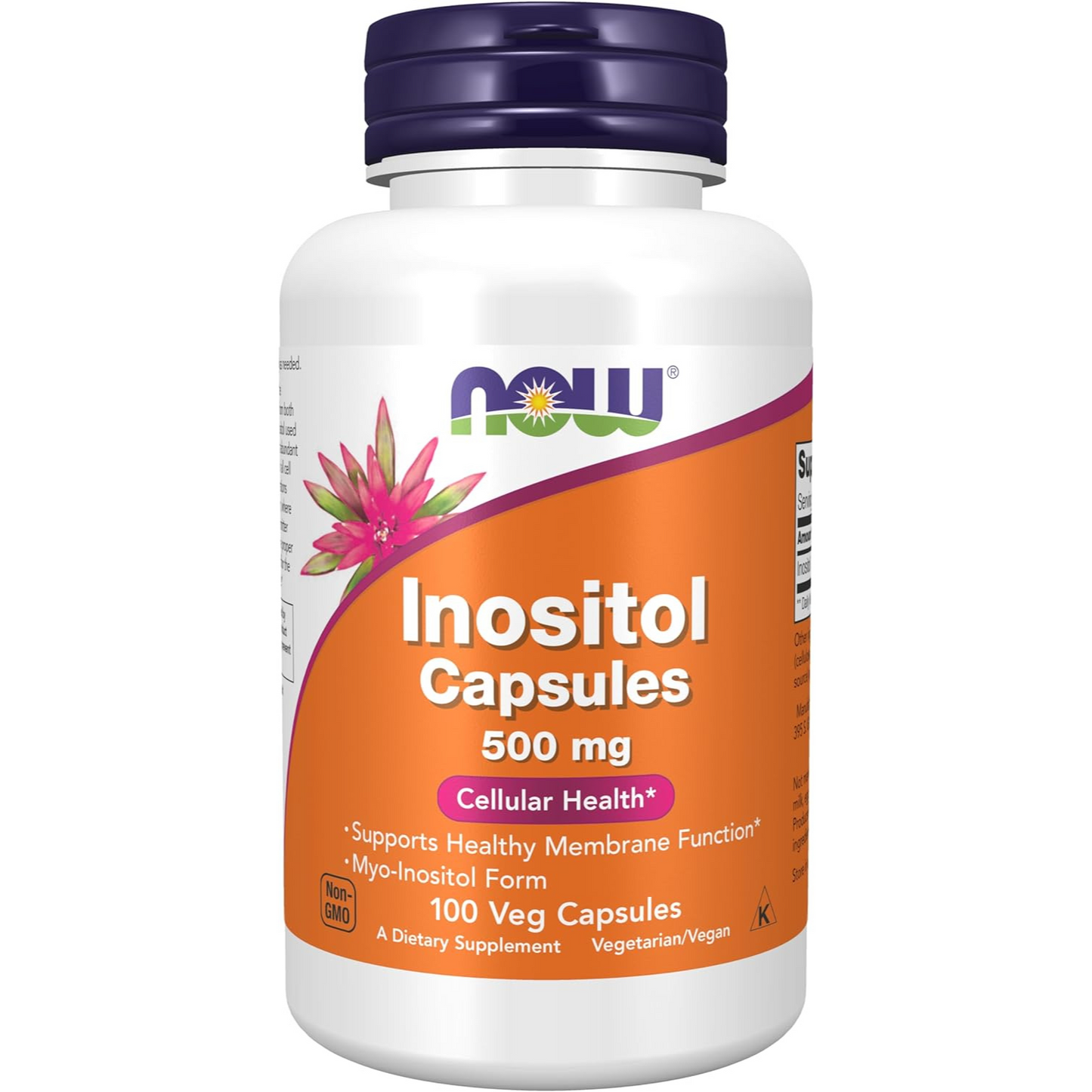 Now Inositol 500 mg en cápsulas