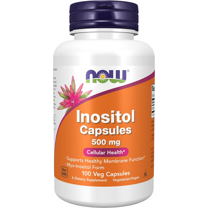 Now Inositol 500 mg en cápsulas