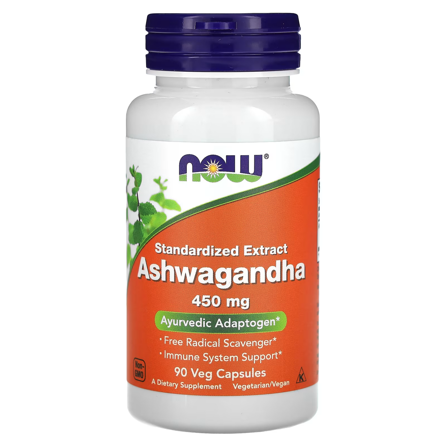 NOW Ashwagandha 450mg 90 Capsulas