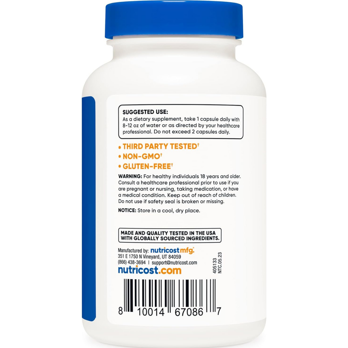 Nutricost Cápsulas de Boron de mg, 240 cápsulas vegetarianas, sin gluten y sin OMG