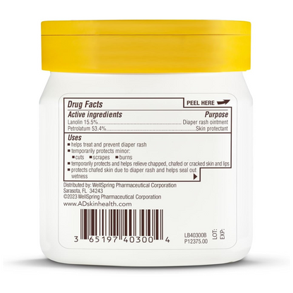 A+D Original Crema  para la dermatitis del pañal, humectante  para la piel del bebe.
