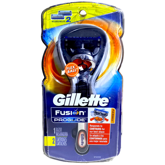 Gillette Fusion Proglide Flex Ball de 5 cuchillas - Incluye 1 rasurador + 2 cartuchos