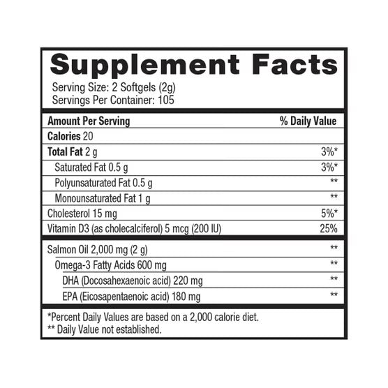 Pure Alaskan Omega Wild Salmon Oil 1000 mg., 210 cápsulas blandas