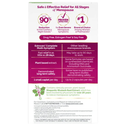 Estroven Complete Multi-Symptom Menopause Relief, 84 tabletas