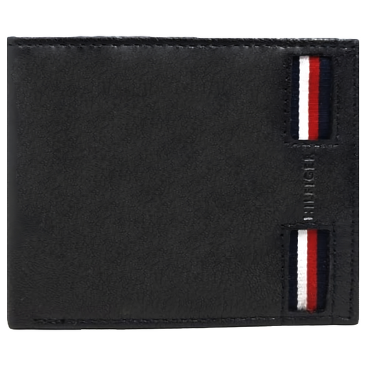 Billetera Tommy Hilfiger leather wallet / negro