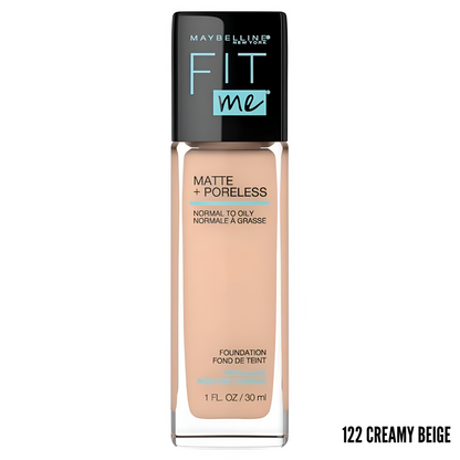 Base Liquida Fit Me Matte + Poreless - Maybelline