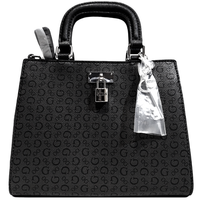 Cartera Guess grupo MEERA - color negro con detalles plateados