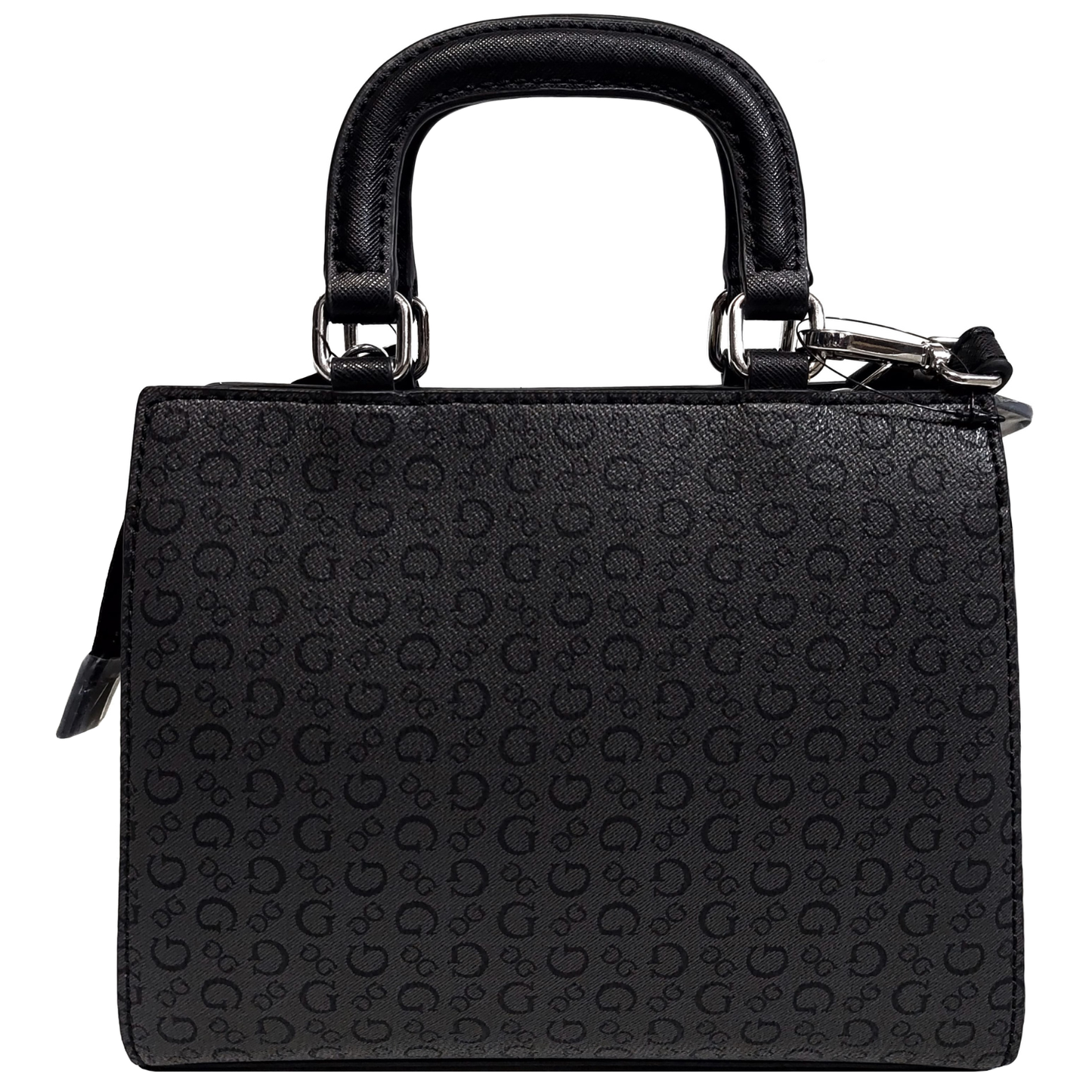 Cartera Guess grupo MEERA - color negro con detalles plateados