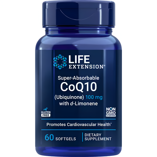 Life Extension Super Ubiquinol CoQ10 with Enhanced Mitochondrial Support 60  Capsulas
