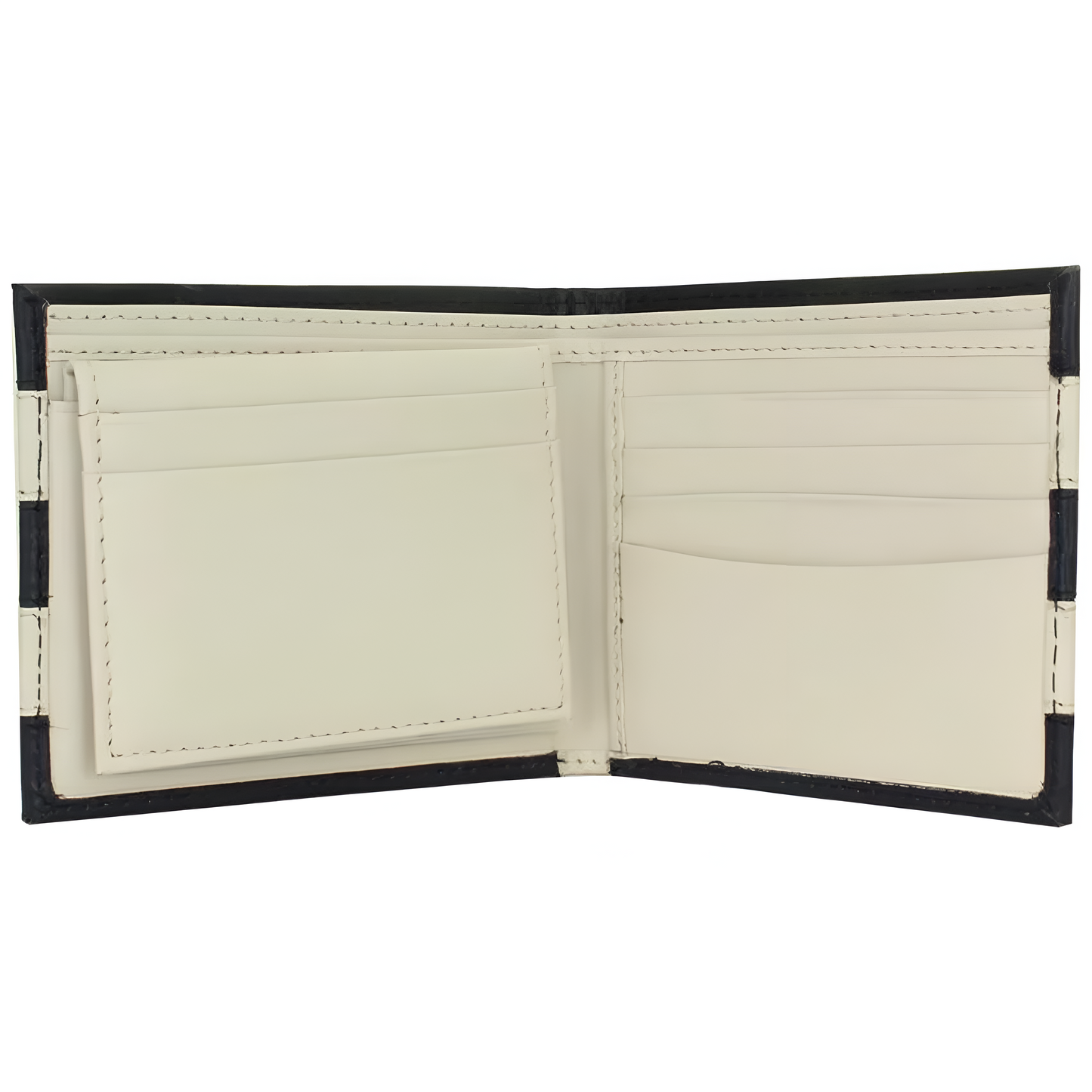 Billetera Tommy Hilfiger Para Hombre de Cuero blanco y negro