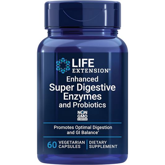 Life Extension - Enzimas Super Digestivas + probióticos, 60 caps vegetarianas