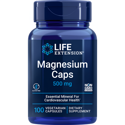 Magnesium caps 500mg  Life Extension , 100 capsulas