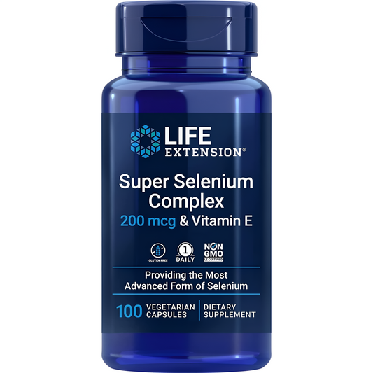 Super selenium complex 200mcg , 100 capsulas vegetarianas - Life extension