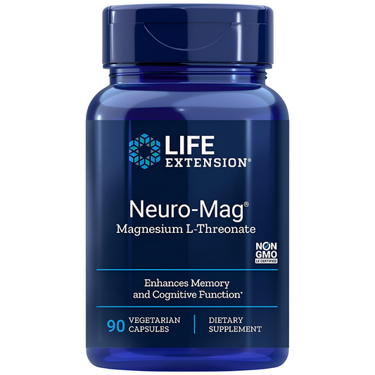 Neuro-Mag Life Extension  Magnesio L-Threonate 90 Cápsulas
