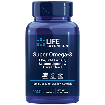 Super Omega 3   - 240 capsulas - Life Extension