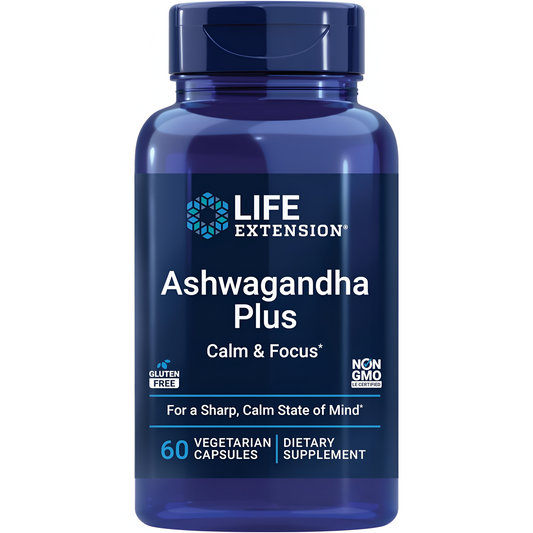 Life Extension Ashwagandha Plus Calm & Focus 60 caps veg.