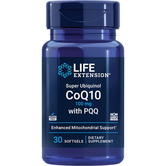 Life Extension, Super Ubiquinol CoQ10 100 mg, PQQ 10 mg, 30 Softgels