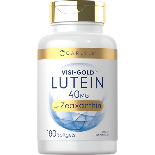 Carlyle Luteína y zeaxantina 40 mg | 180 cápsulas blandas | Vitaminas para la salud ocular | Suplemento sin OMG y sin gluten