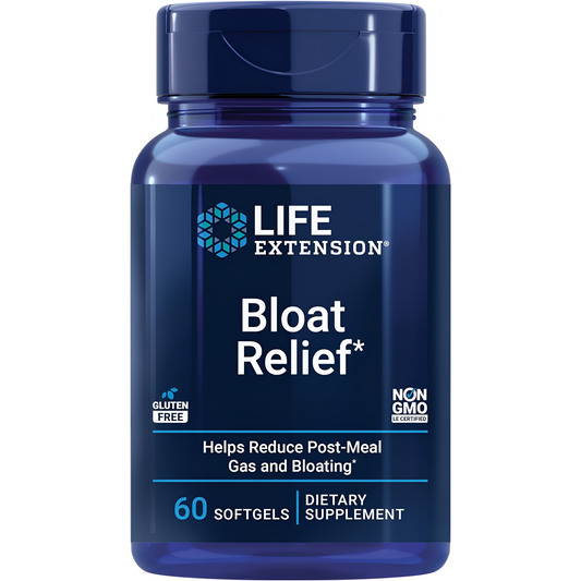 Bloat Relief Life Extension 60 Capsulas de Gel