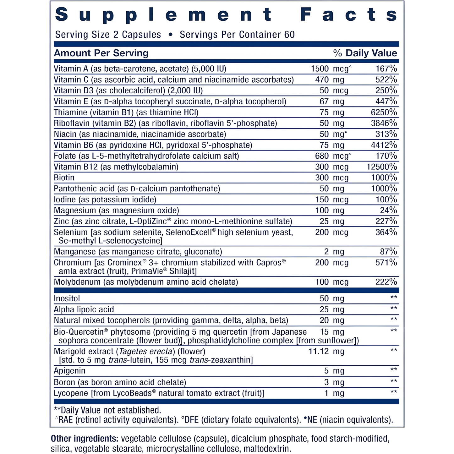 Two-Per-Day Multivitaminico Life Extension, 120 capsulas