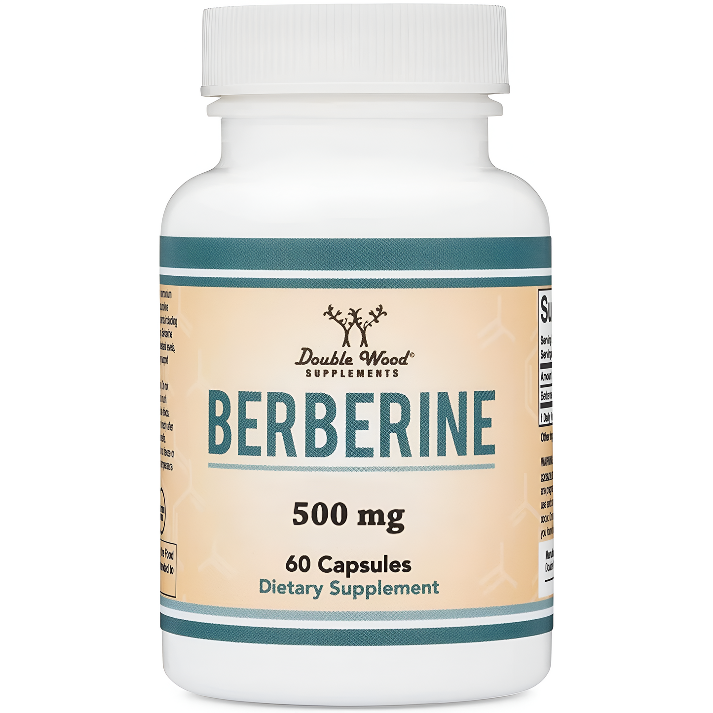 Suplemento de berberina de 500 mg, 60 Capsulas - Double Wood Supplements