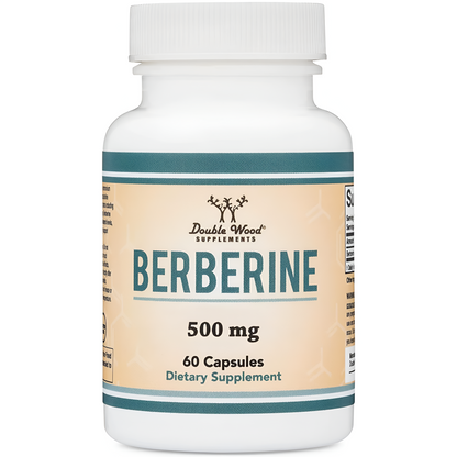 Suplemento de berberina de 500 mg, 60 Capsulas - Double Wood Supplements