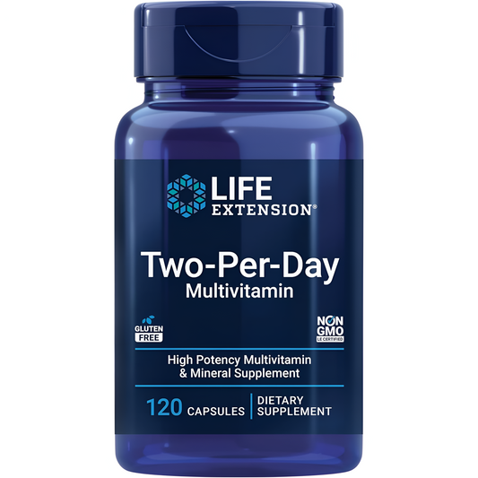 Two-Per-Day Multivitaminico Life Extension, 120 capsulas
