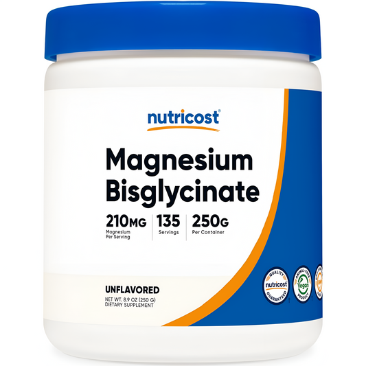 Nutricost Polvo de bisglicinato de magnesio 250g