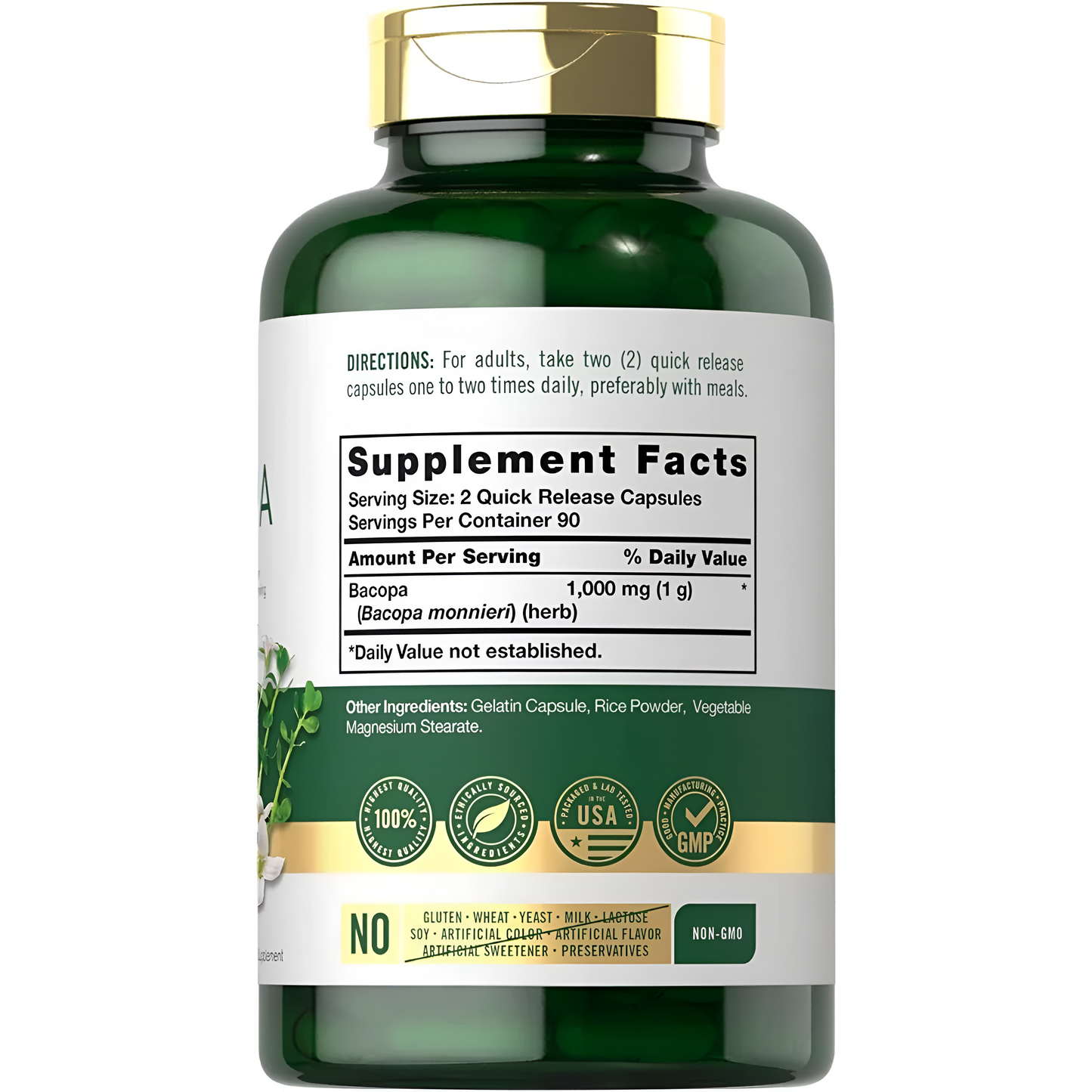 Carlyle BACOPA  2000 MG  180 capsulas