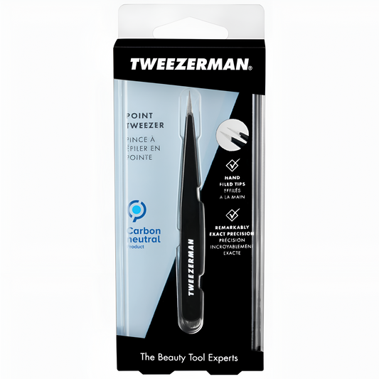 Pinza  de punta color negro - Tweezerman